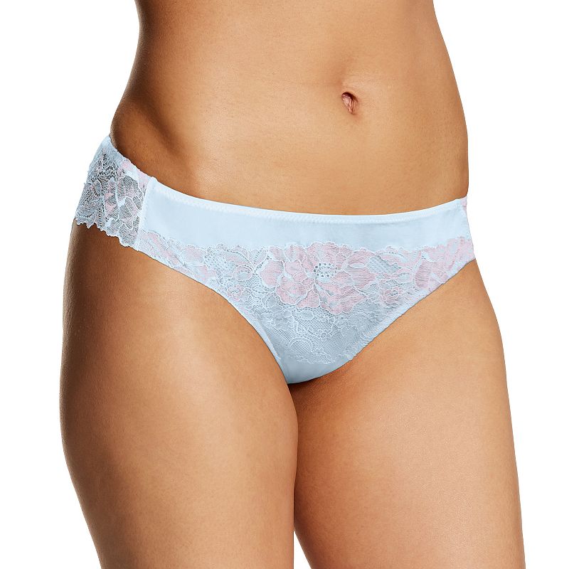 UPC 196062000970 product image for Women's Maidenform Comfort Devotion Lace-Back Tanga Panty 40159, Size: 7, Blue W | upcitemdb.com