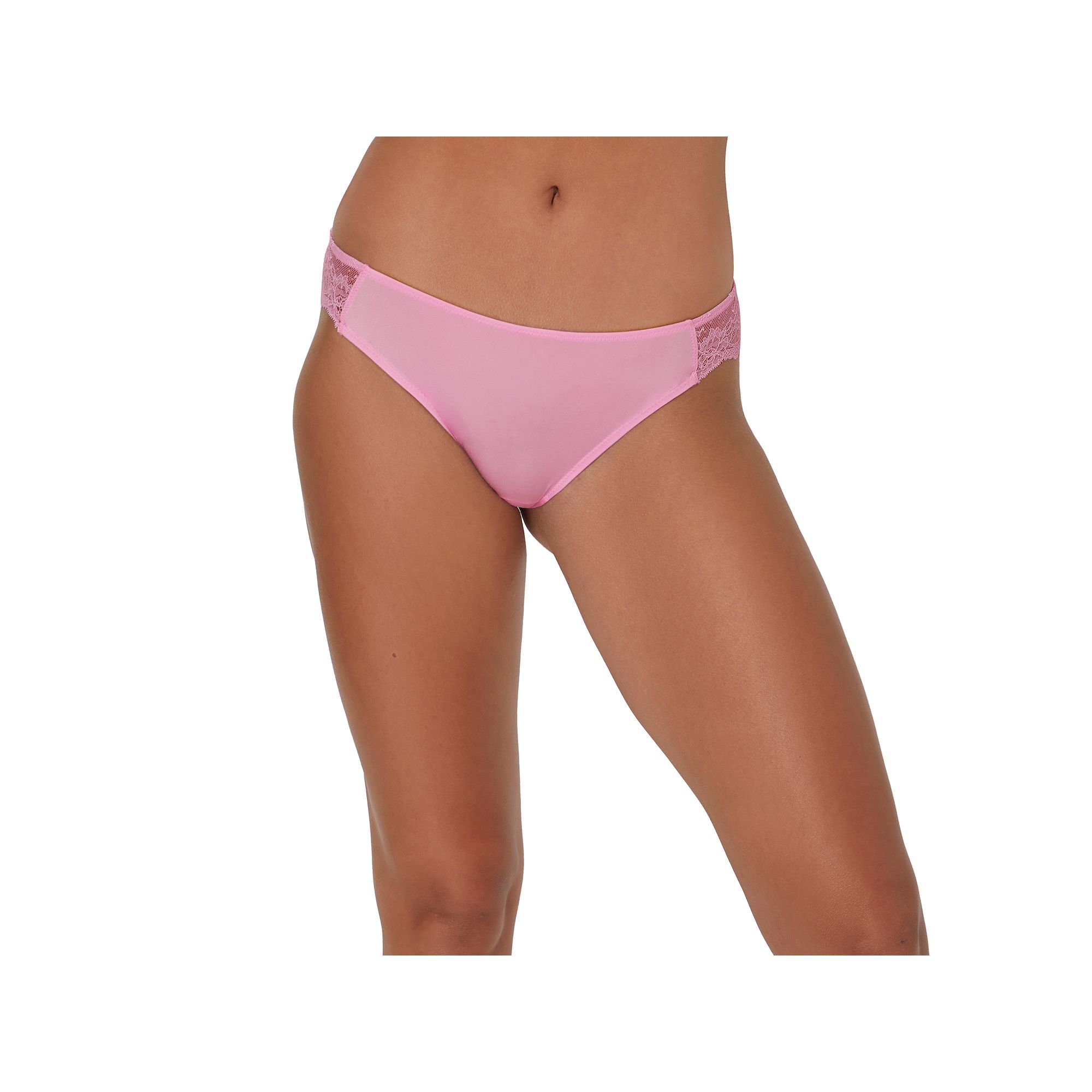 Maidenform Lace Back Tanga Underwear 40159, Womens, Size: 6, Whimsy Pink