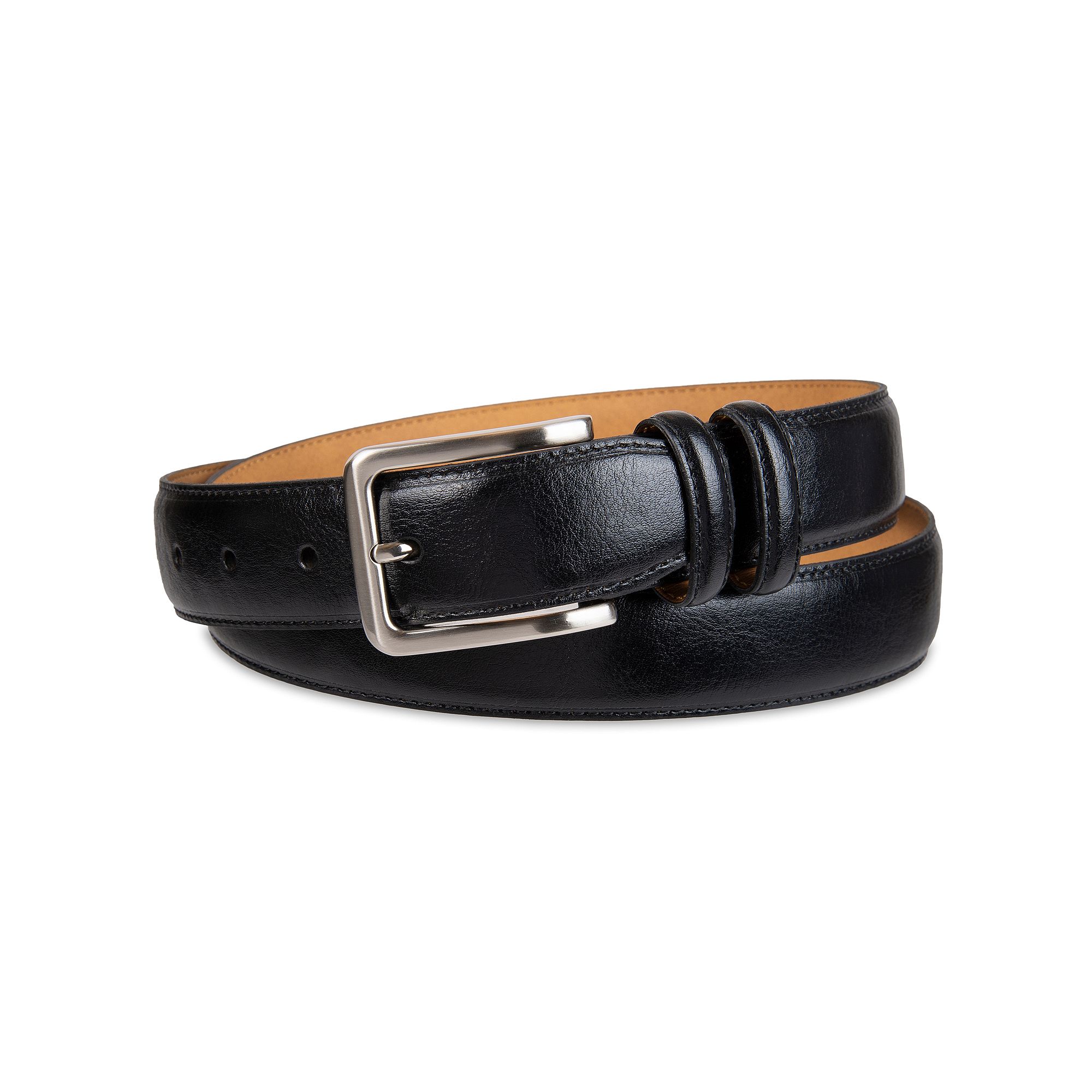 Mens Sonoma Goods For Life® Feather-Edge Stitched Belt, Size: Small, Blac