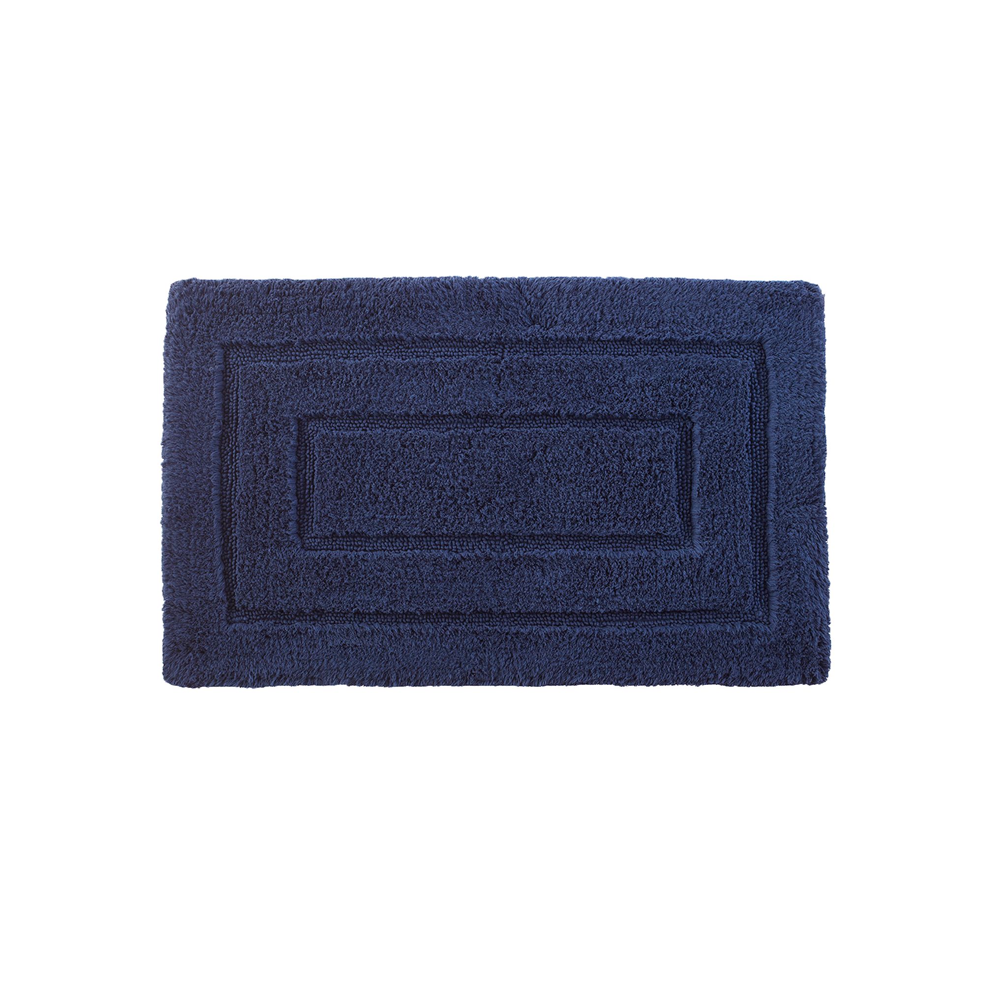 Cassadecor Signature Solid Bath Rug, Blue