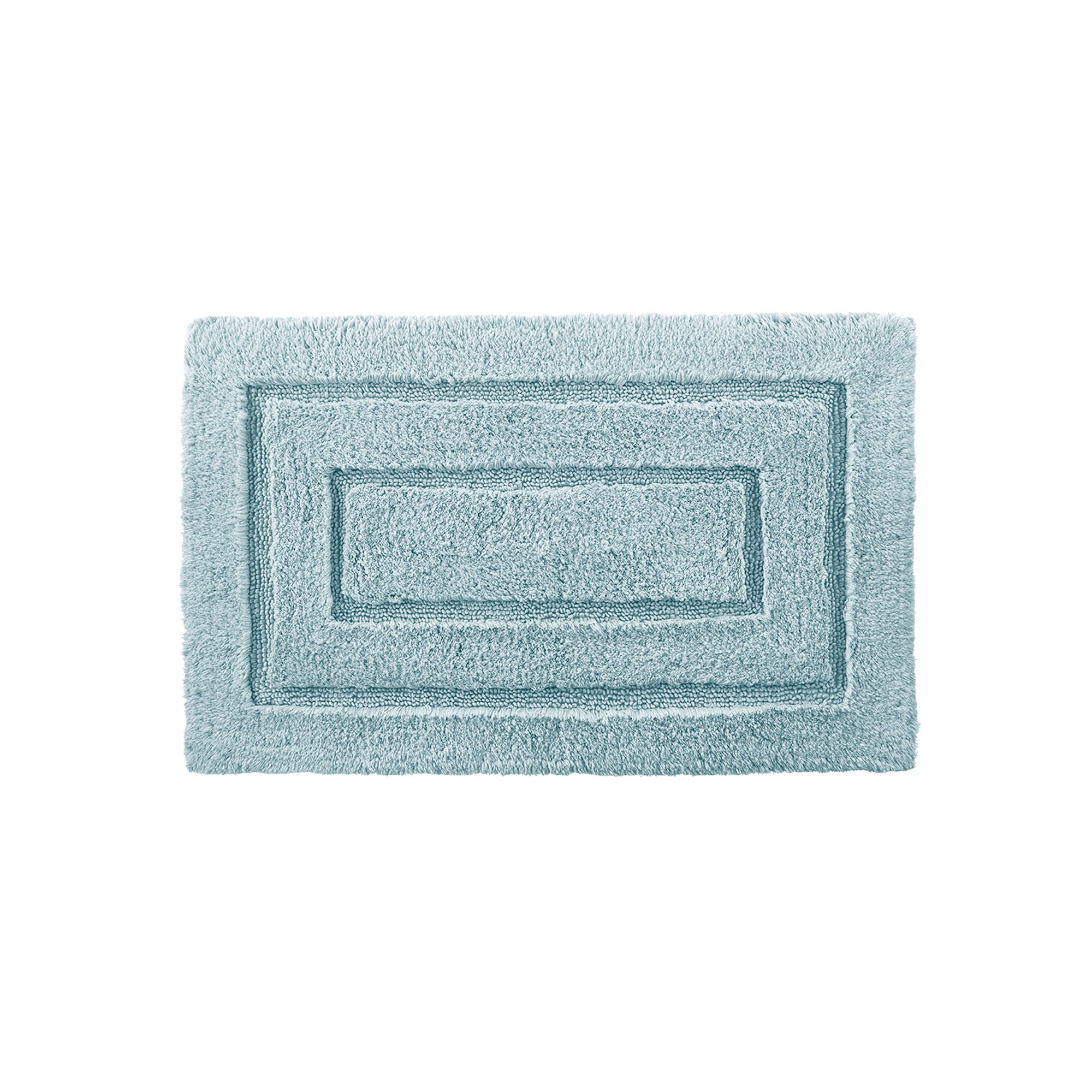 Cassadecor Signature Solid Bath Rug, Robins Egg Blue