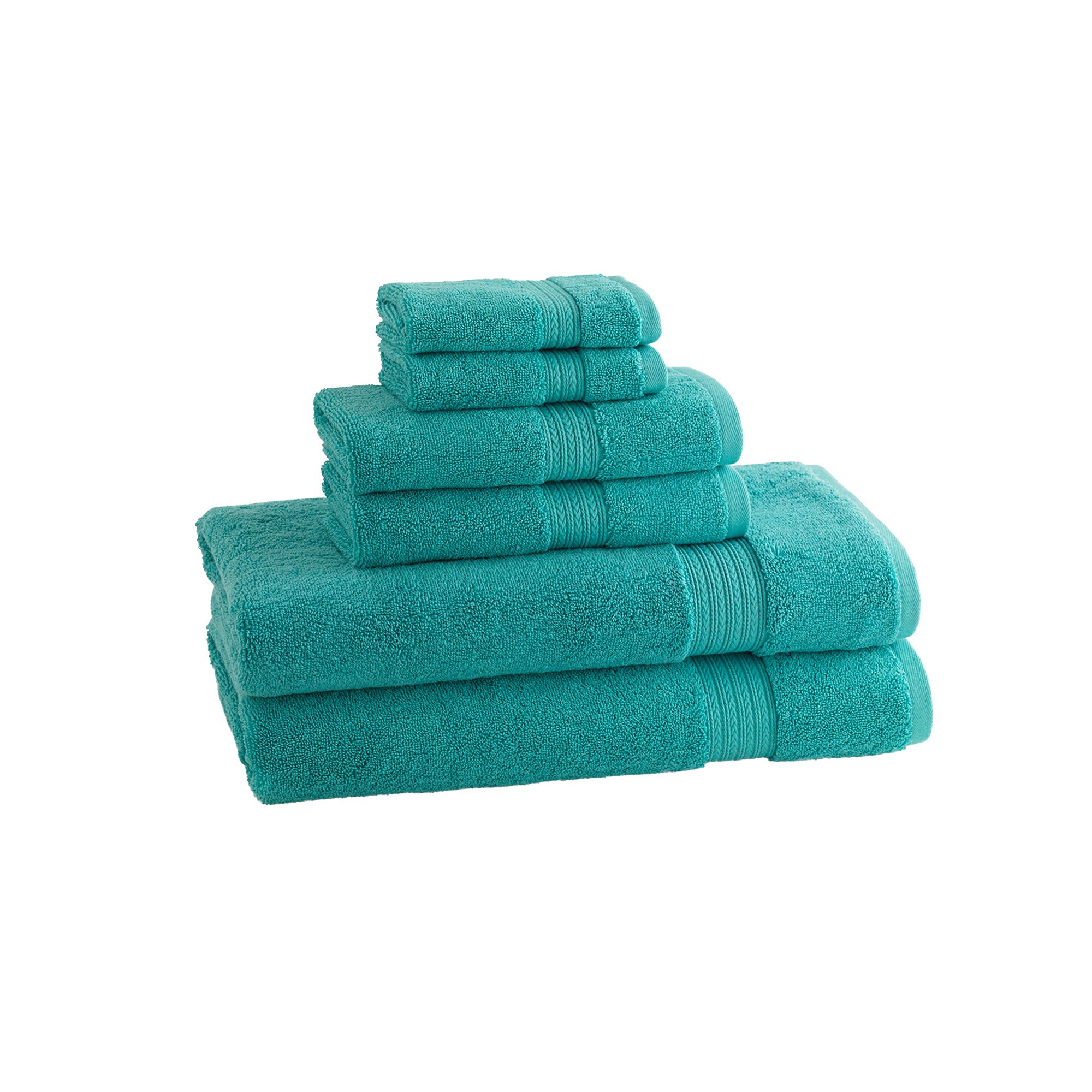Cassadecor Signature Solid 6-pc. Bath Towel Set, Blue