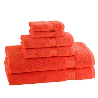 Cassadecor Signature Solid 6 pc Bath Towel Set