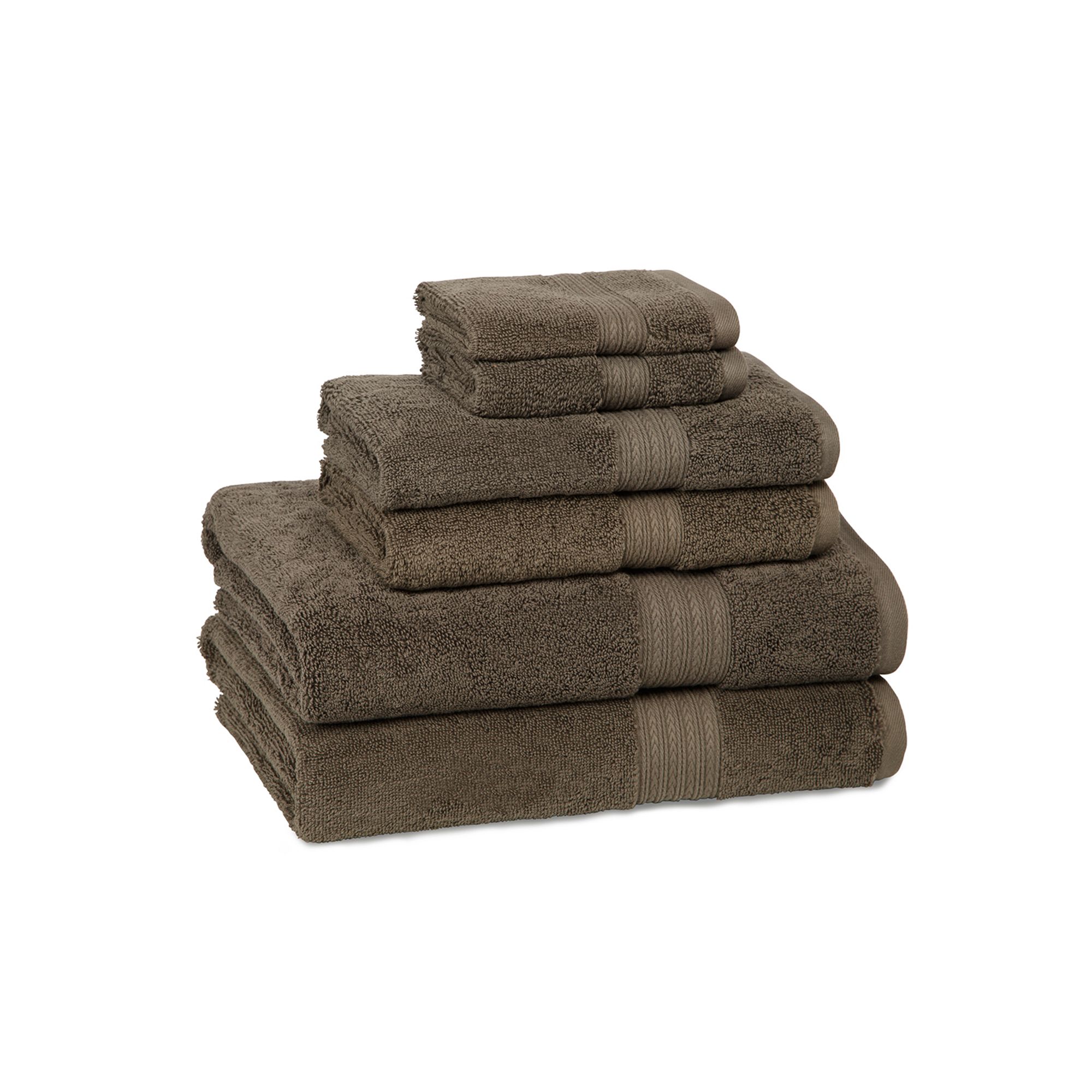 Cassadecor Signature Solid 6-pc. Bath Towel Set, Grey