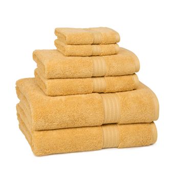 Cassadecor Signature Solid 6 pc Bath Towel Set