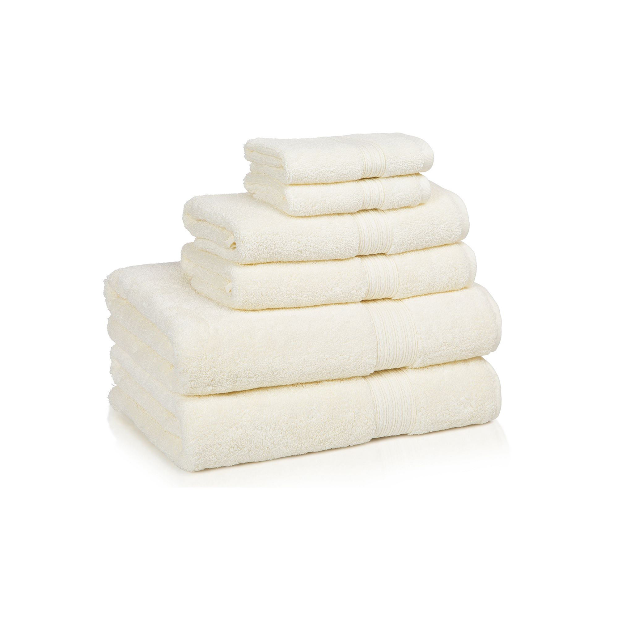 Cassadecor Signature Solid 6-pc. Bath Towel Set, Ivory