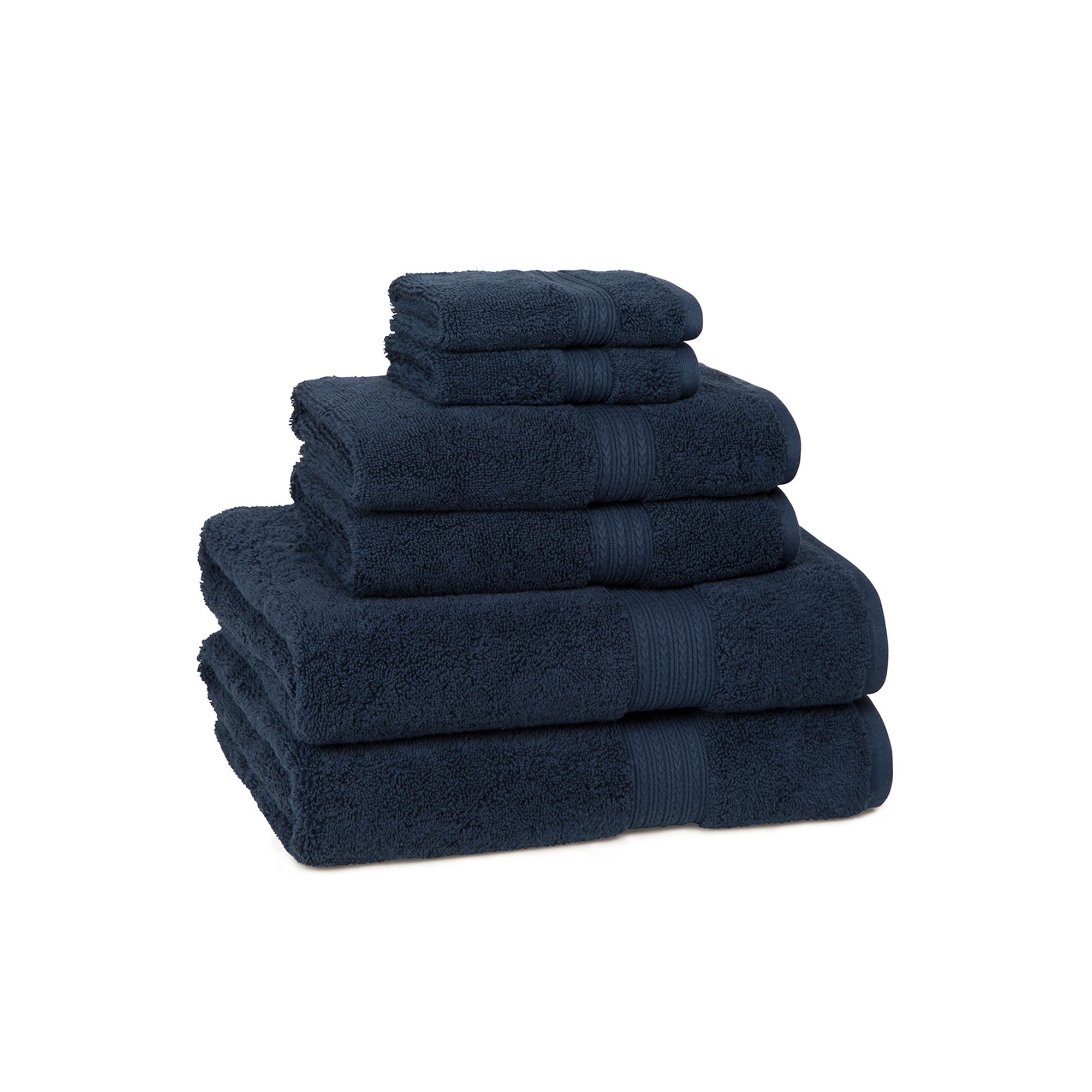 Cassadecor Signature Solid 6-pc. Bath Towel Set, Blue
