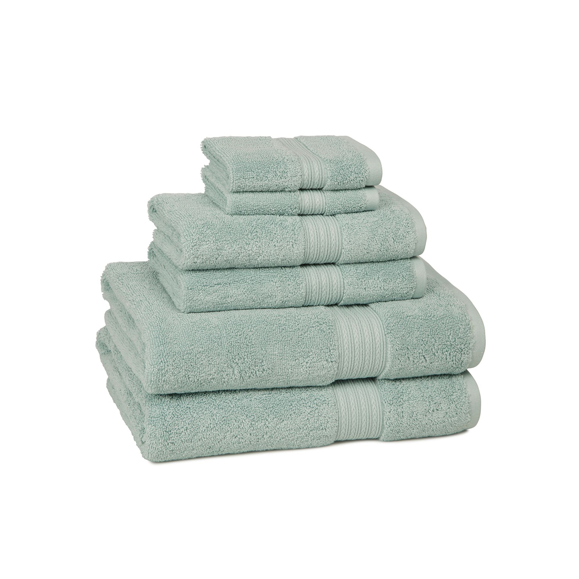 Cassadecor Signature Solid 6-pc. Bath Towel Set, Robins Egg Blue