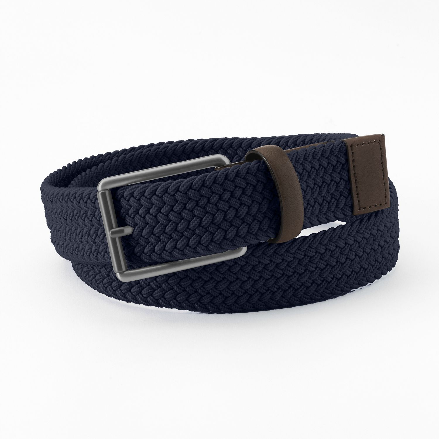 Big Tall Grand Slam Elastic Braided Golf Belt   1709106 Navy