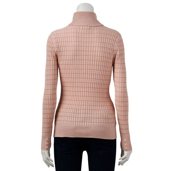 Women's Croft & Barrow® Ribbed Turtleneck
