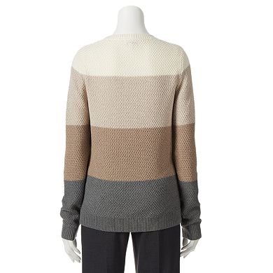 Women's Croft & Barrow® Cable-Knit Sweater