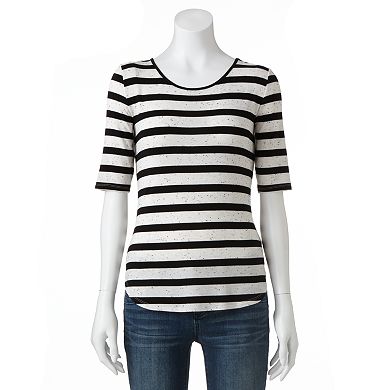 Apt. 9® Essential Striped Nep Tee - Women's