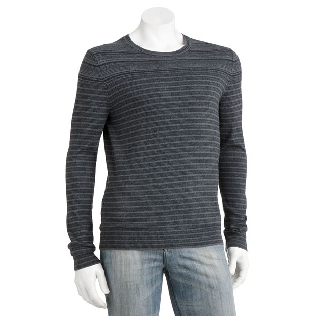 Marc Anthony Slim Fit Striped Cashmere Blend Sweater Men