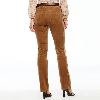 Chaps Corduroy Straight-Leg Pants - Women's