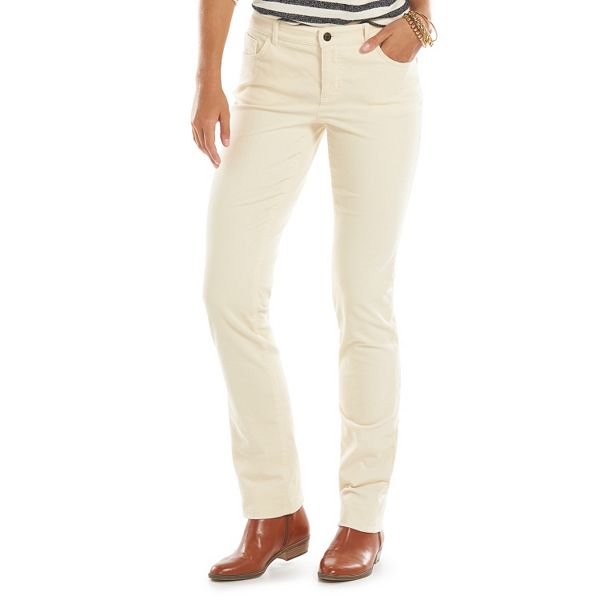 Chaps Corduroy StraightLeg Pants Women's