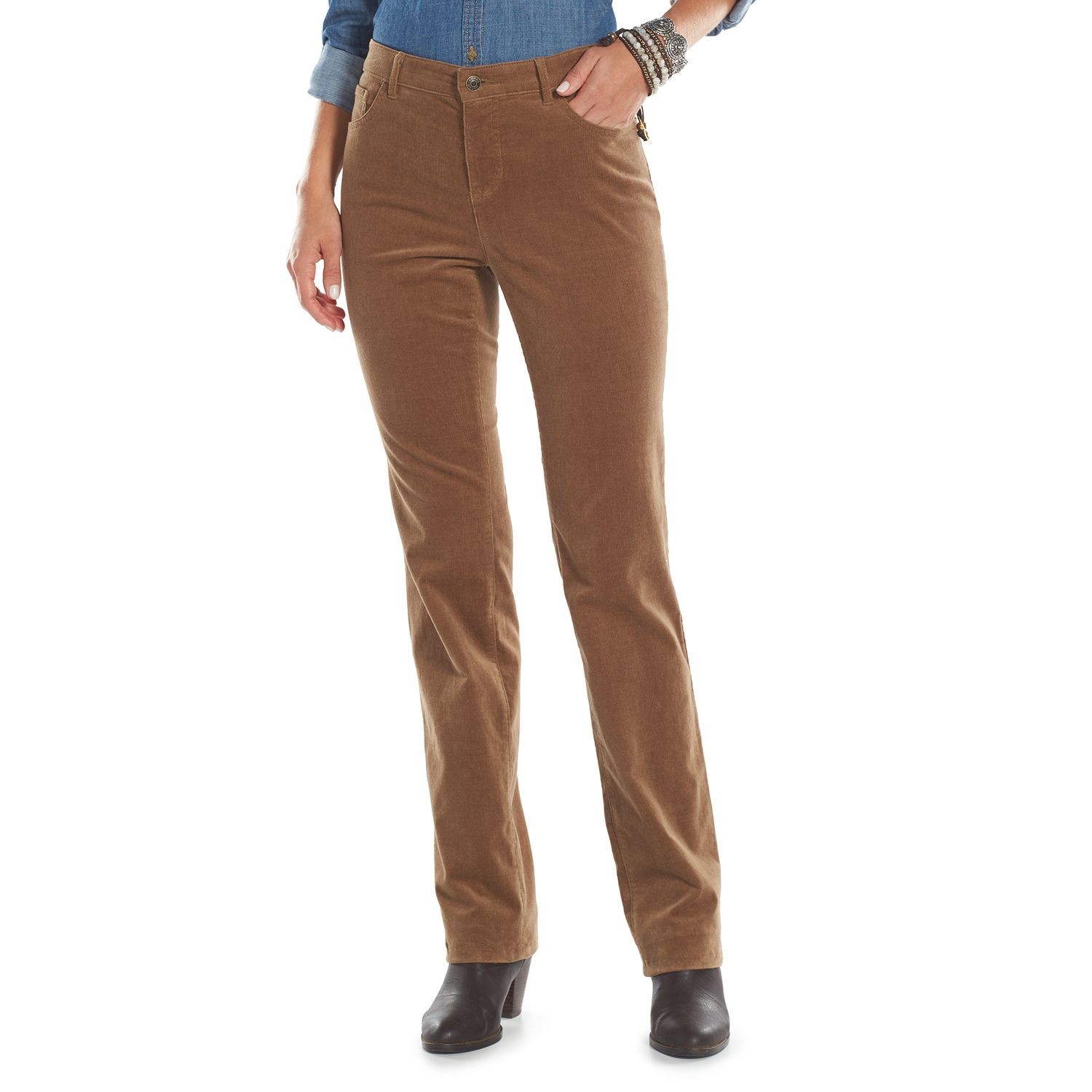 women's straight corduroy pants