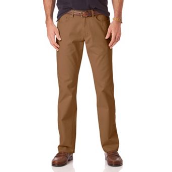 Men's Chaps Classic-Fit 5-Pocket Twill Flat-Front Pants