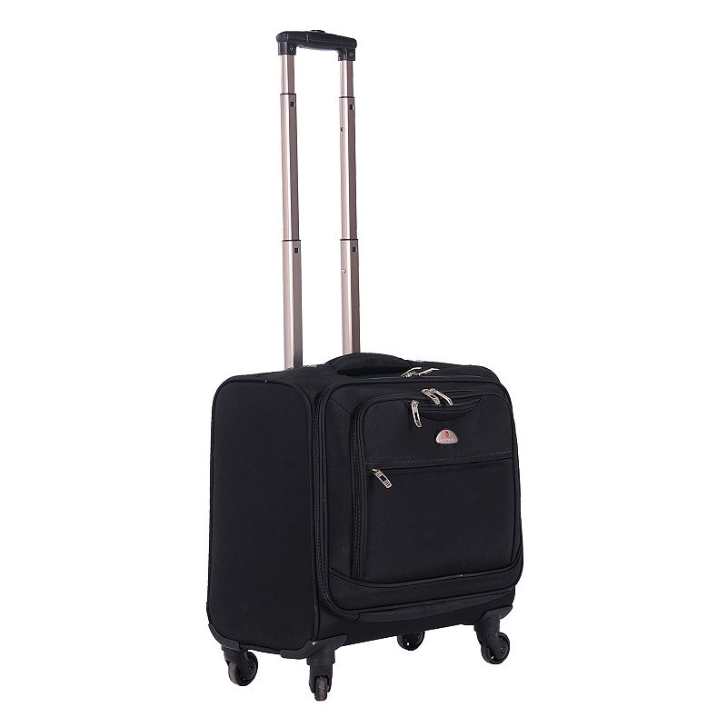 American Flyer South West 13-Inch Spinner Laptop Business Case, Black