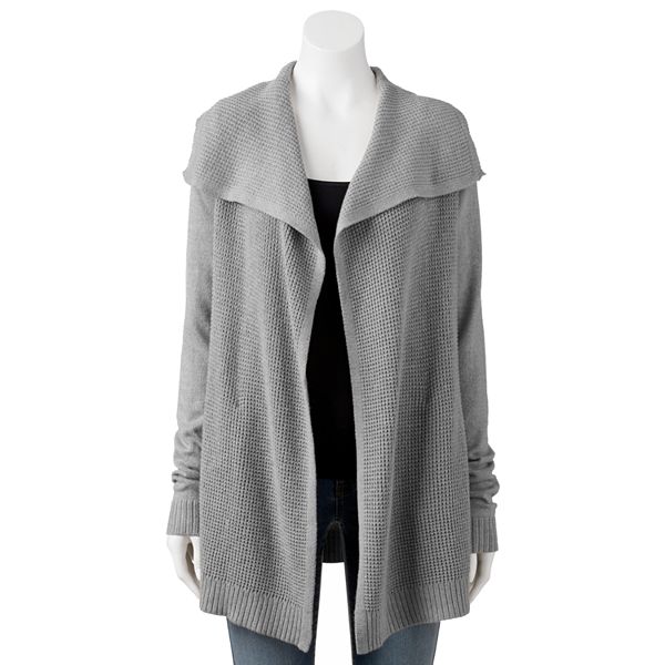 Women's Sonoma Goods For Life® Textured Open-Front Cardigan