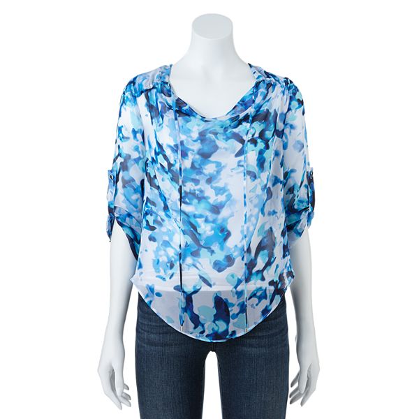 kohls chiffon blouse