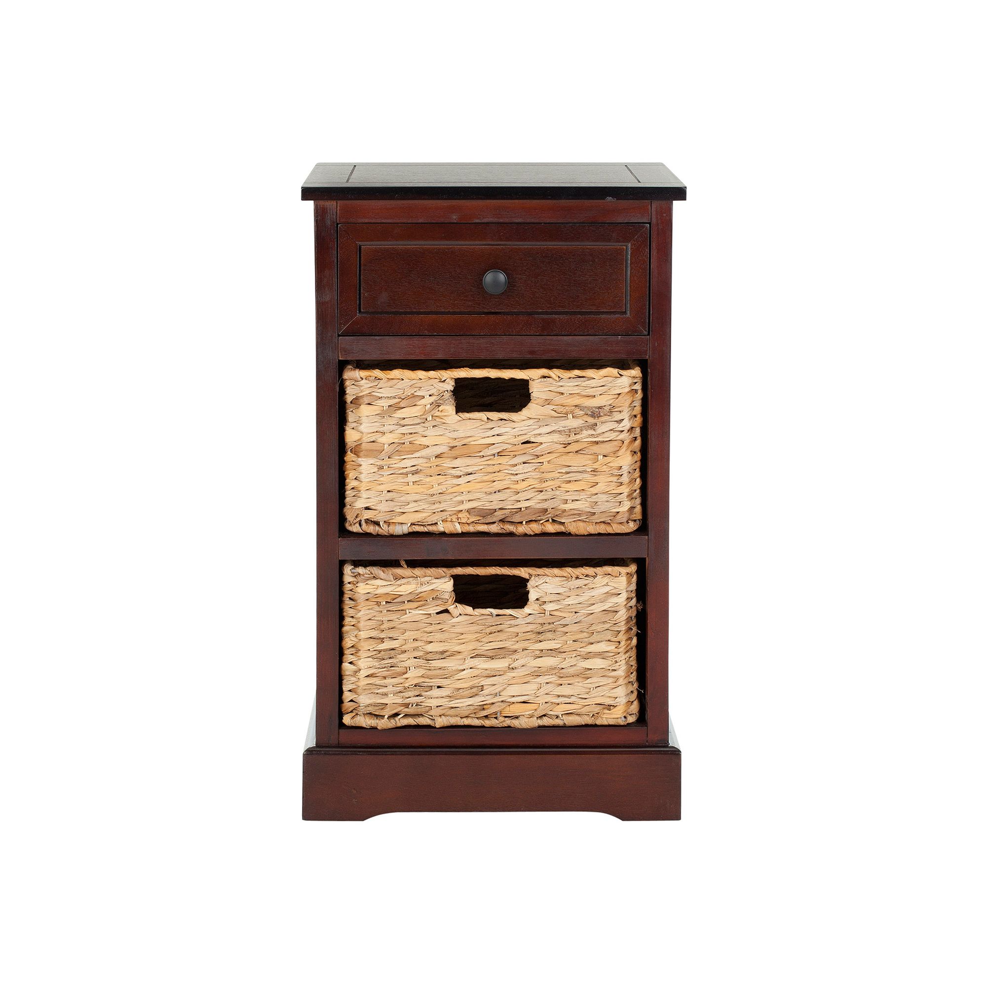 Safavieh Carrie Storage Side Table, Dark Red