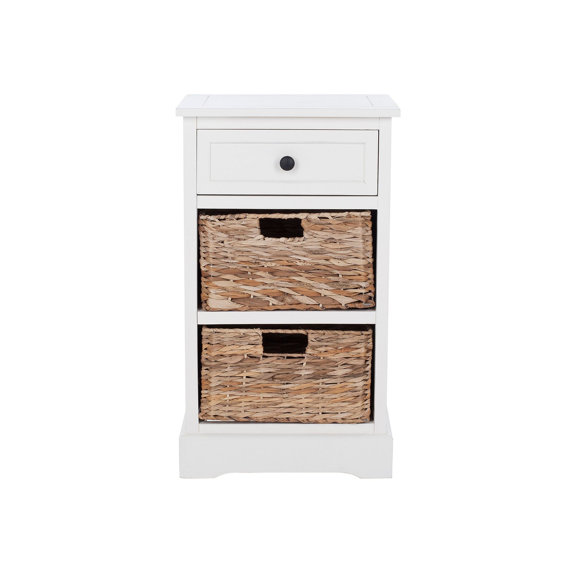 Safavieh Carrie Storage Side Table, Distressed Ivory