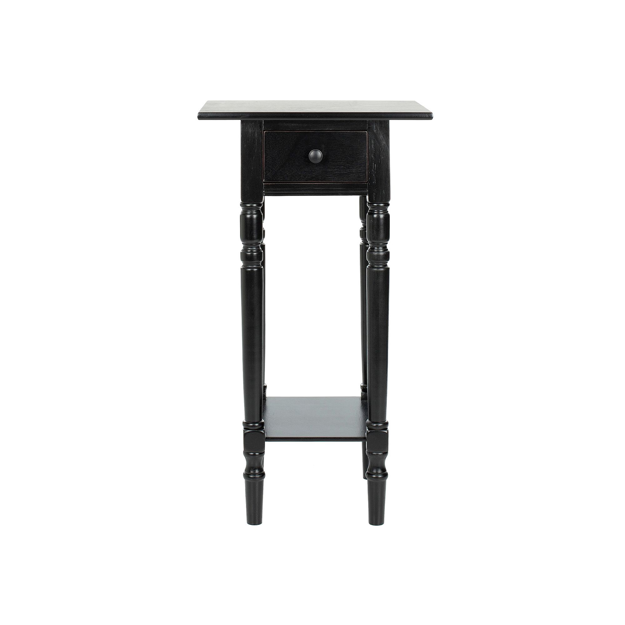 Safavieh Sabrina End Table, Distressed Black