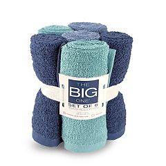 The Big One 6-pack Solid Washcloths (White)