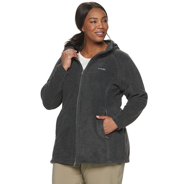 Womens grey columbia fleece hot sale jacket