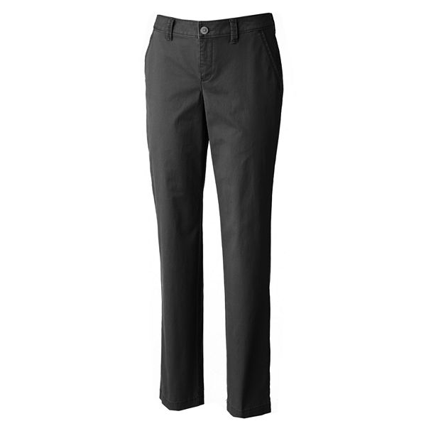 Sonoma Goods For Life® Essential StraightLeg Twill Pants Women's