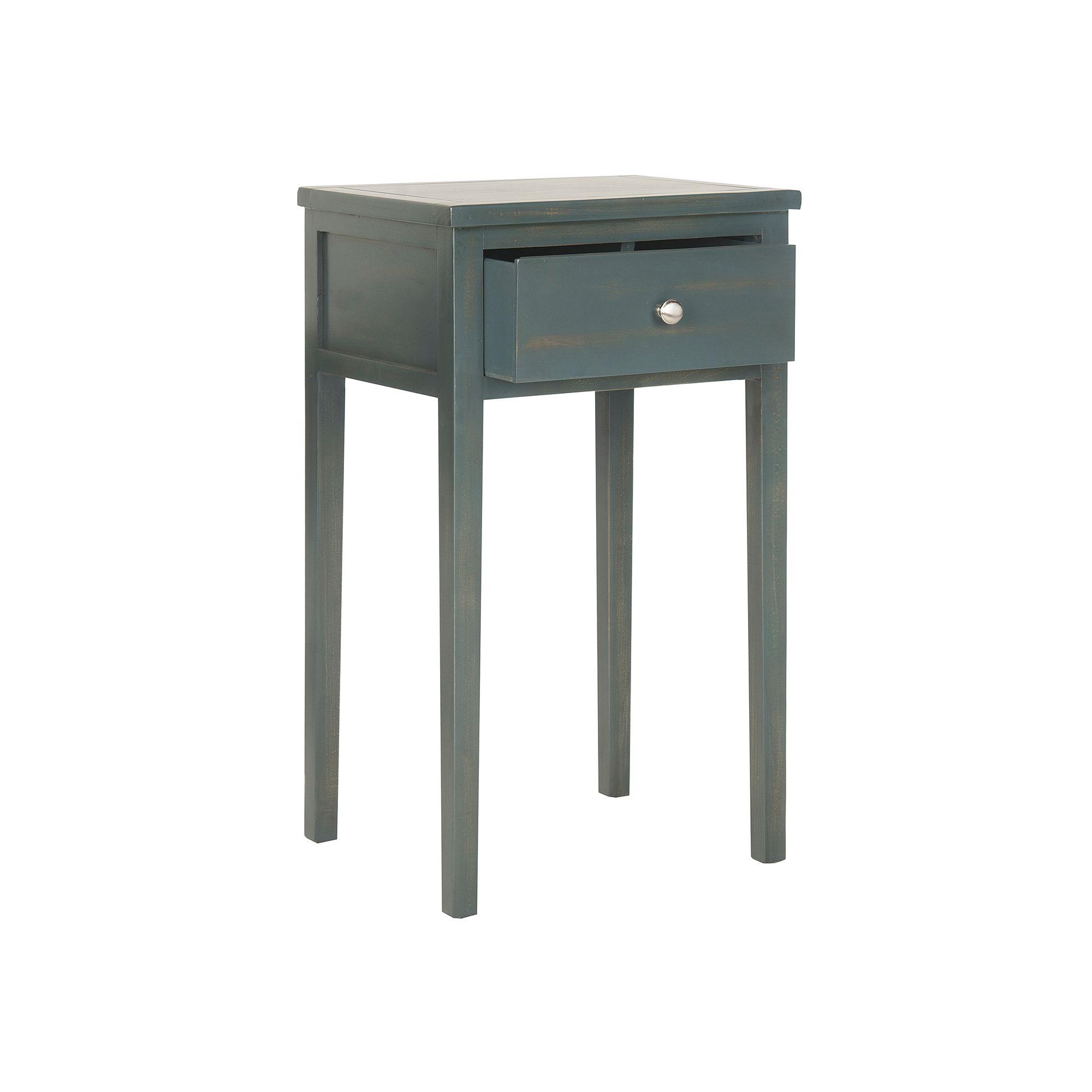Safavieh Abel Pine End Table, Dark Blue