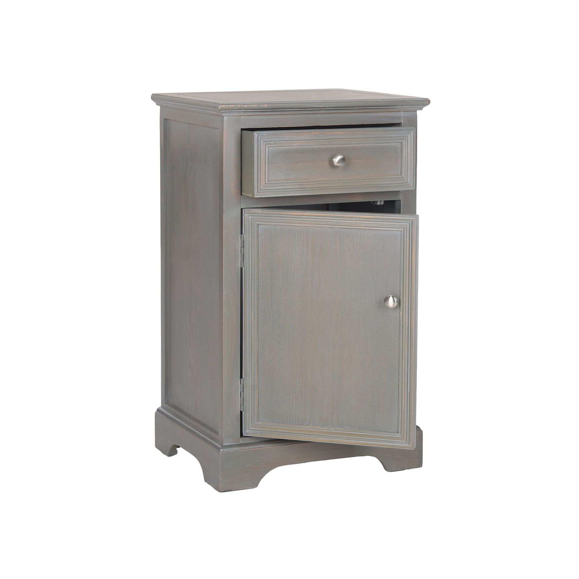 Safavieh Jarome Gray Cabinet End Table, Ash Gray