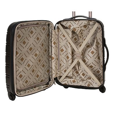 Rockland Melbourne 3-Piece Hardside Spinner Luggage Set