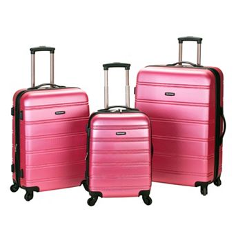Rockland Melbourne 3 pc Hardside Spinner Luggage Set