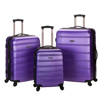 Rockland Melbourne 3 pc Hardside Spinner Luggage Set