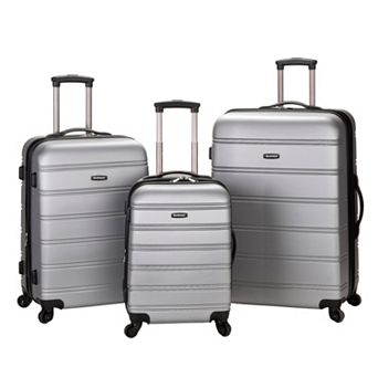 Rockland Melbourne 3 pc Hardside Spinner Luggage Set