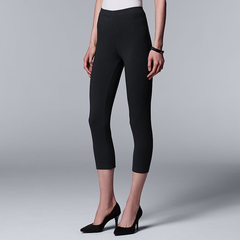 Simply Vera Vera Wang Ankle Snap Denim Leggings