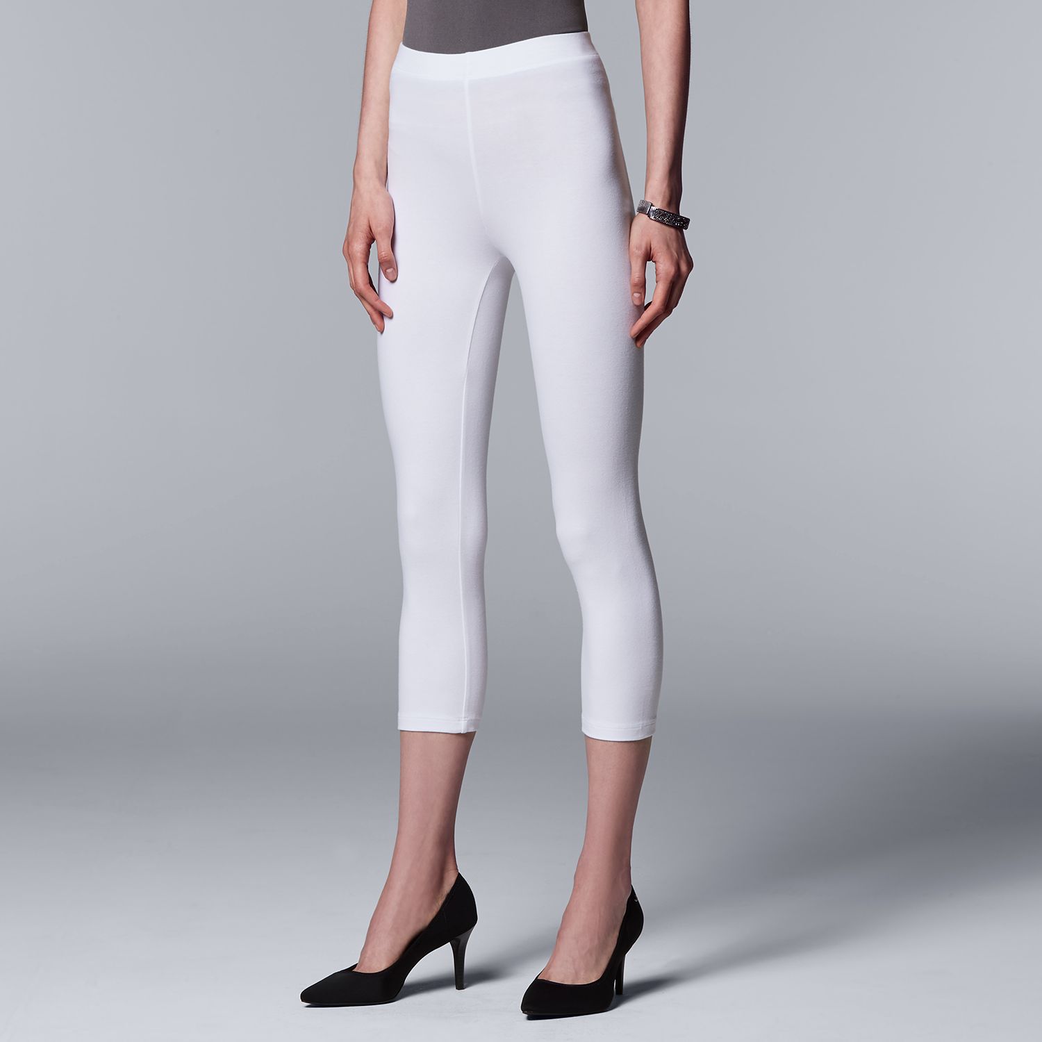 off white capri leggings