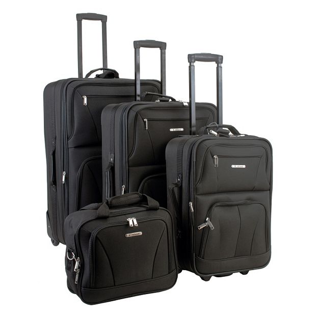 Rockland 4-Piece Wheeled Luggage Set