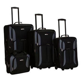 Rockland 4 pc Wheeled Luggage Set