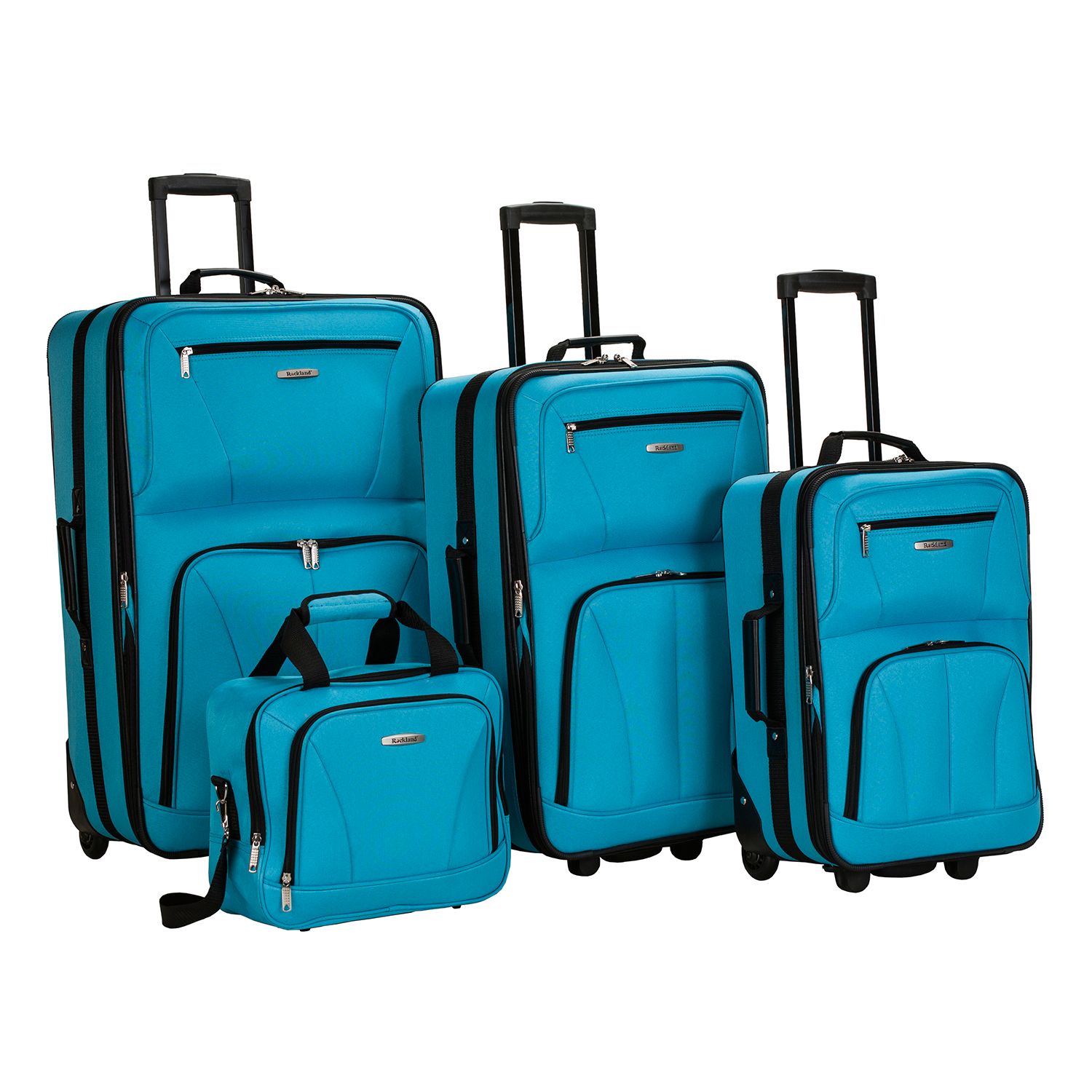 Rockland 4-Piece Wheeled Luggage Set