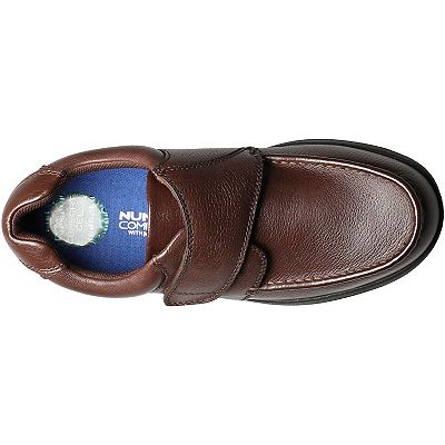 Men\'s Brown Casual Slip-On Loafers with Velcro Strap Yindaity Mens Slip On Sneakers Mens Slip On Loafers Shoes  main image 4