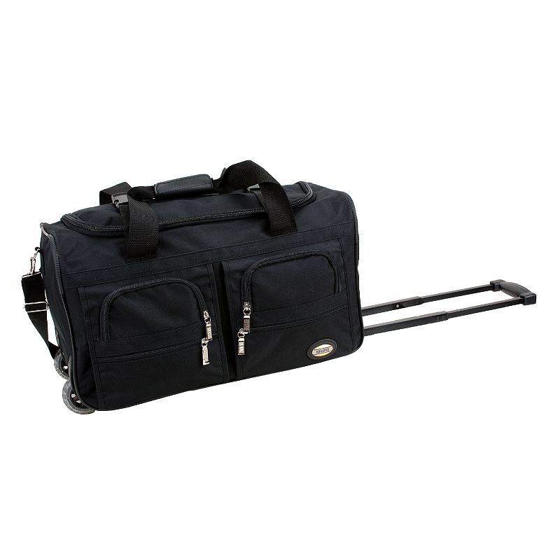 Rockland 22-Inch Rolling Duffel Bag, Black