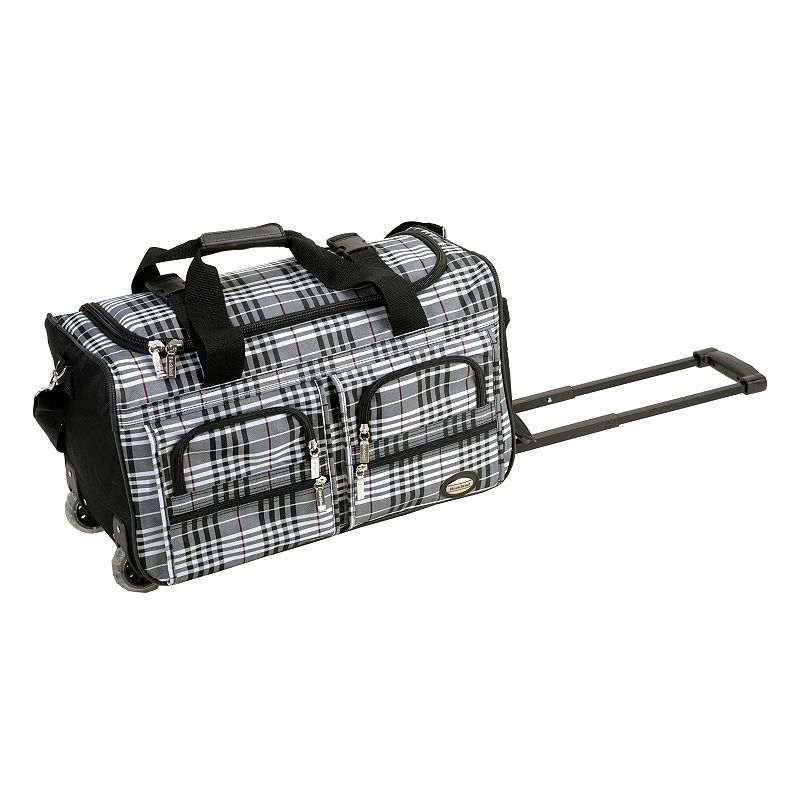 Rockland 22-Inch Rolling Duffel Bag, Black