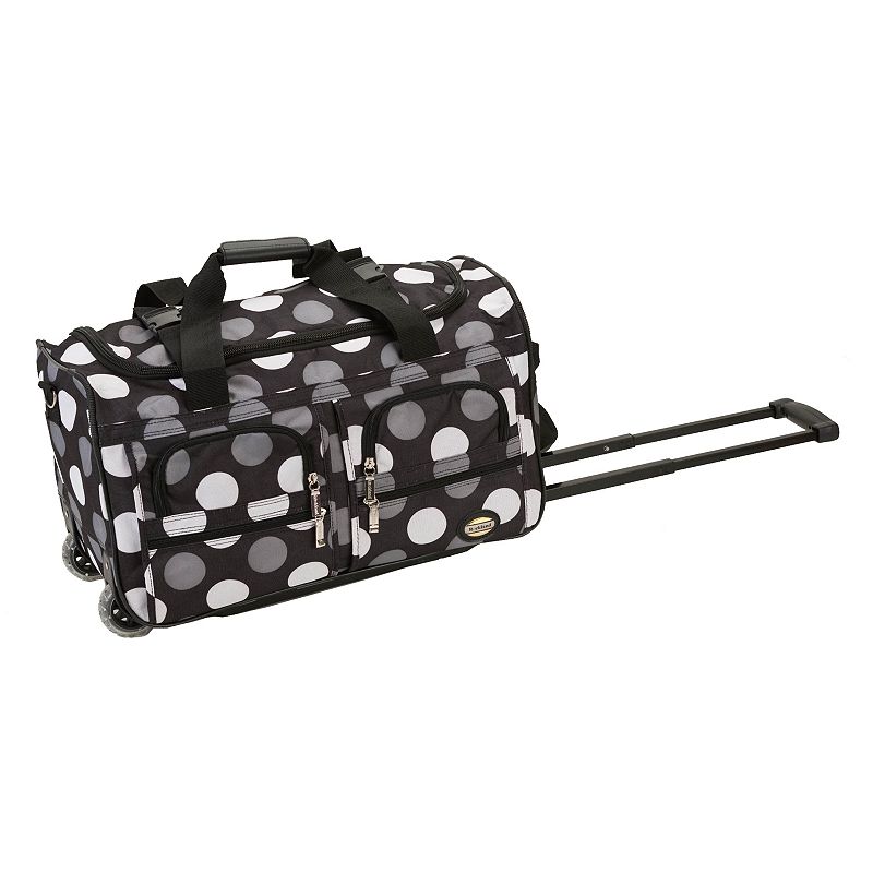 Rockland 22-Inch Rolling Duffel Bag, Black