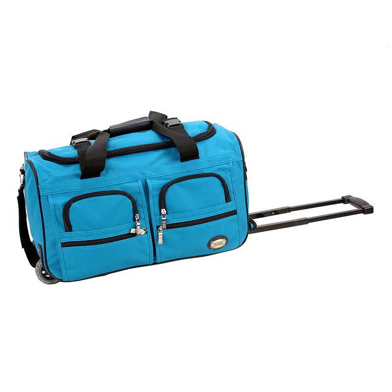 Rockland 22-Inch Rolling Duffel Bag, Blue