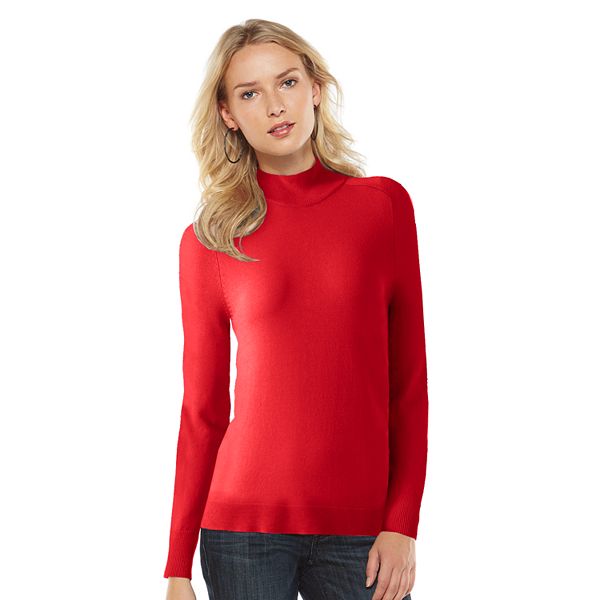 Women's Apt. 9® Essential Striped Mockeck Sweater