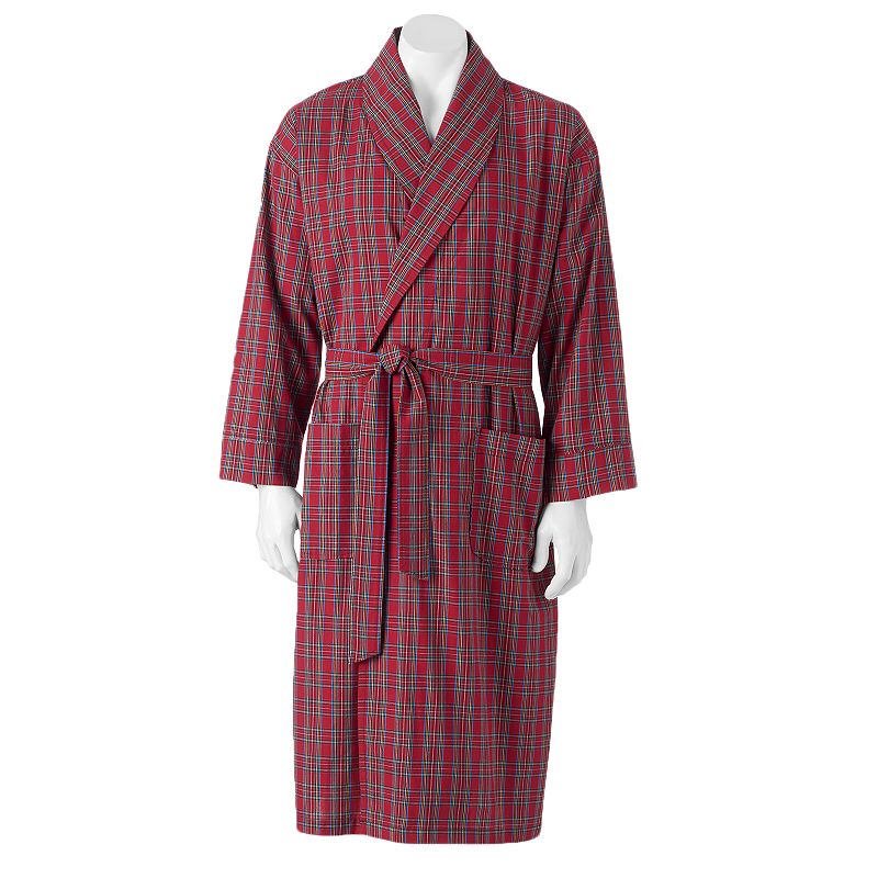 77519407 Mens Hanes Lightweight Woven Shawl Robe, Size: XL/ sku 77519407