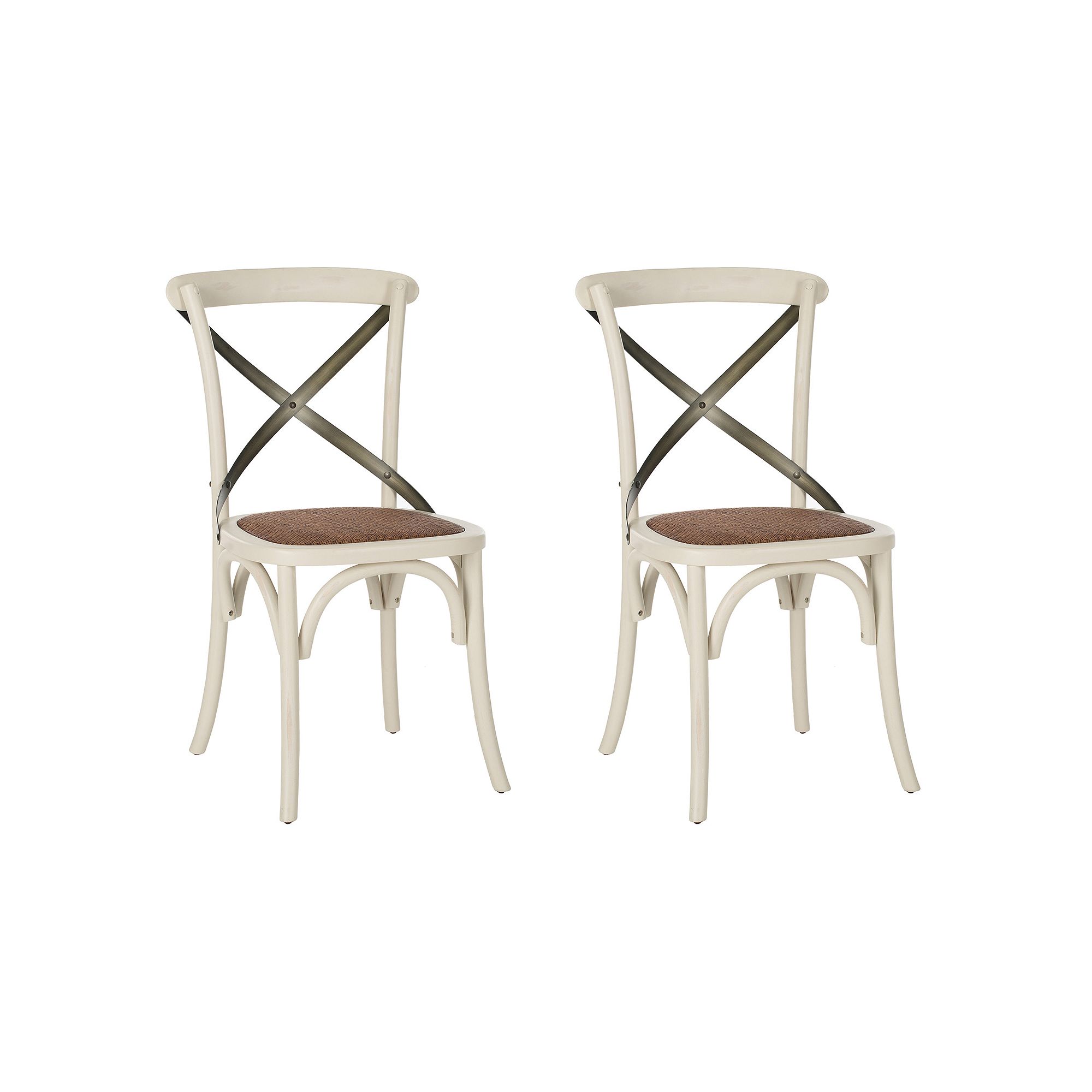 Safavieh Eleanor Dining Chair 2-piece Set, Ivory