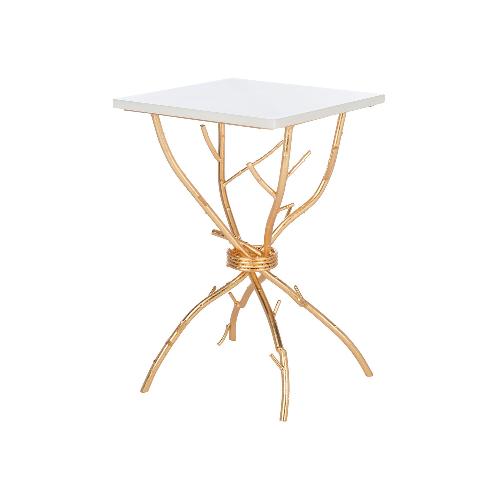 Safavieh Alexa Accent Table, White Gold